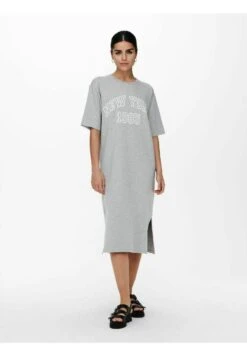 ONLY Jurk - Light Grey Melange 6 ONLY Jurk - Light Grey Melange -Only Mode Winkel b931a3377e714f60b181cac07c1e1166
