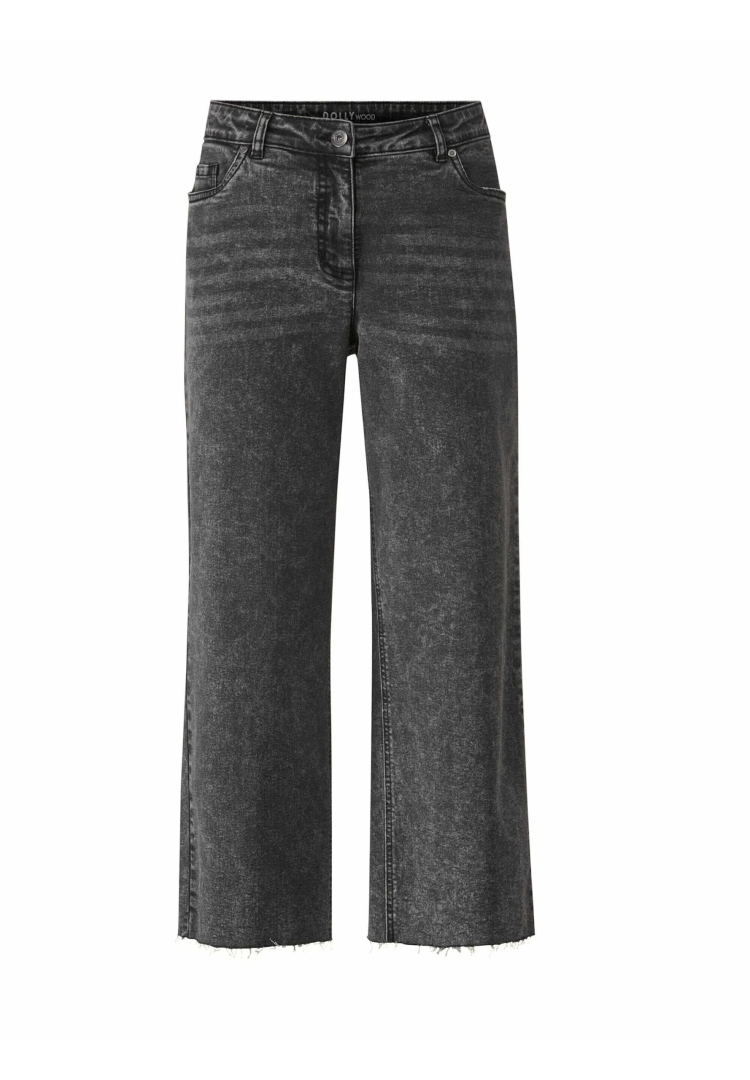 Culotte - Straight Leg Jeans - Schwarz 7 Culotte - Straight Leg Jeans - Schwarz - Afbeelding 7