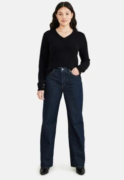 Dockers Relaxed Fit Jeans - Dark Indigo Stonewash Blue