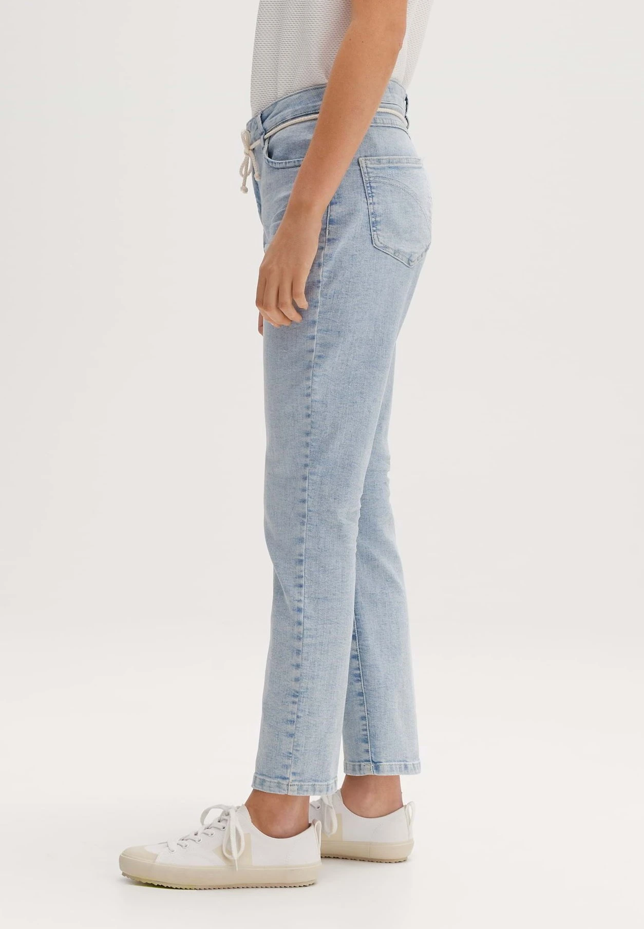 OPUS Louis Destroyed - Slim Fit Jeans - Bleached Mid Blue 5 OPUS Louis Destroyed - Slim Fit Jeans - Bleached Mid Blue - Afbeelding 5