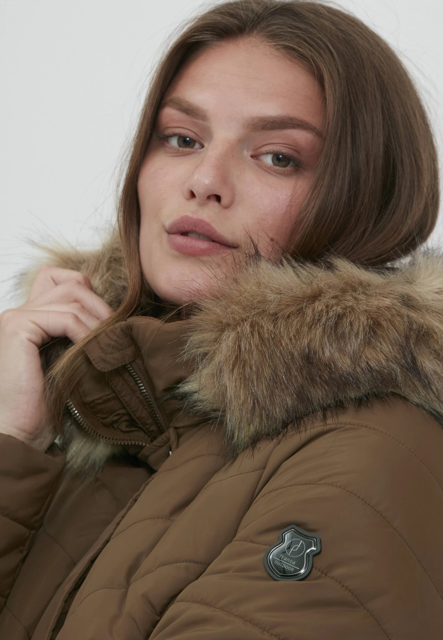 Fransa Frbavest 2 Outerwear - Winterjas - Gold Brown 4 Fransa Frbavest 2 Outerwear - Winterjas - Gold Brown - Afbeelding 4