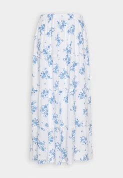 Hollister Co. Emea Printed Maxi - Maxirok - White/Blue -Only Mode Winkel baa1b6187e004cf892cc6a30ff14d99b