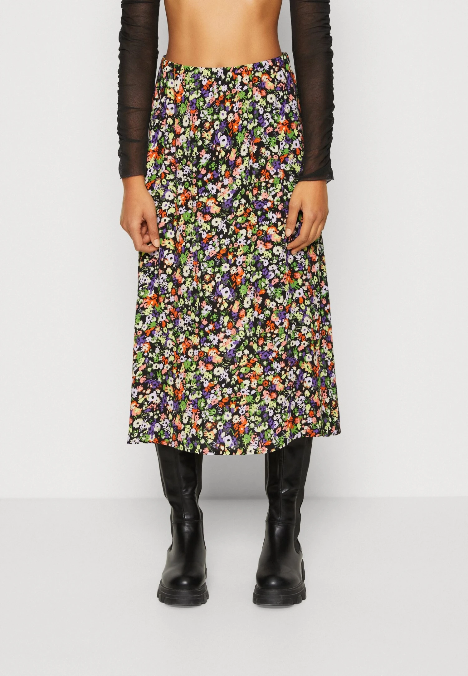 B.young Ibane Skirt - A-Lijn Rok - Purple/Corallites Mix 1 B.young Ibane Skirt - A-Lijn Rok - Purple/Corallites Mix