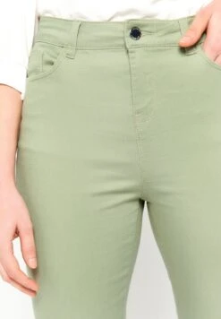 LOLALIZA Cropped - Jeansshort - Khaki -Only Mode Winkel bb6a9a28438846b39f8f6179f96d7a67