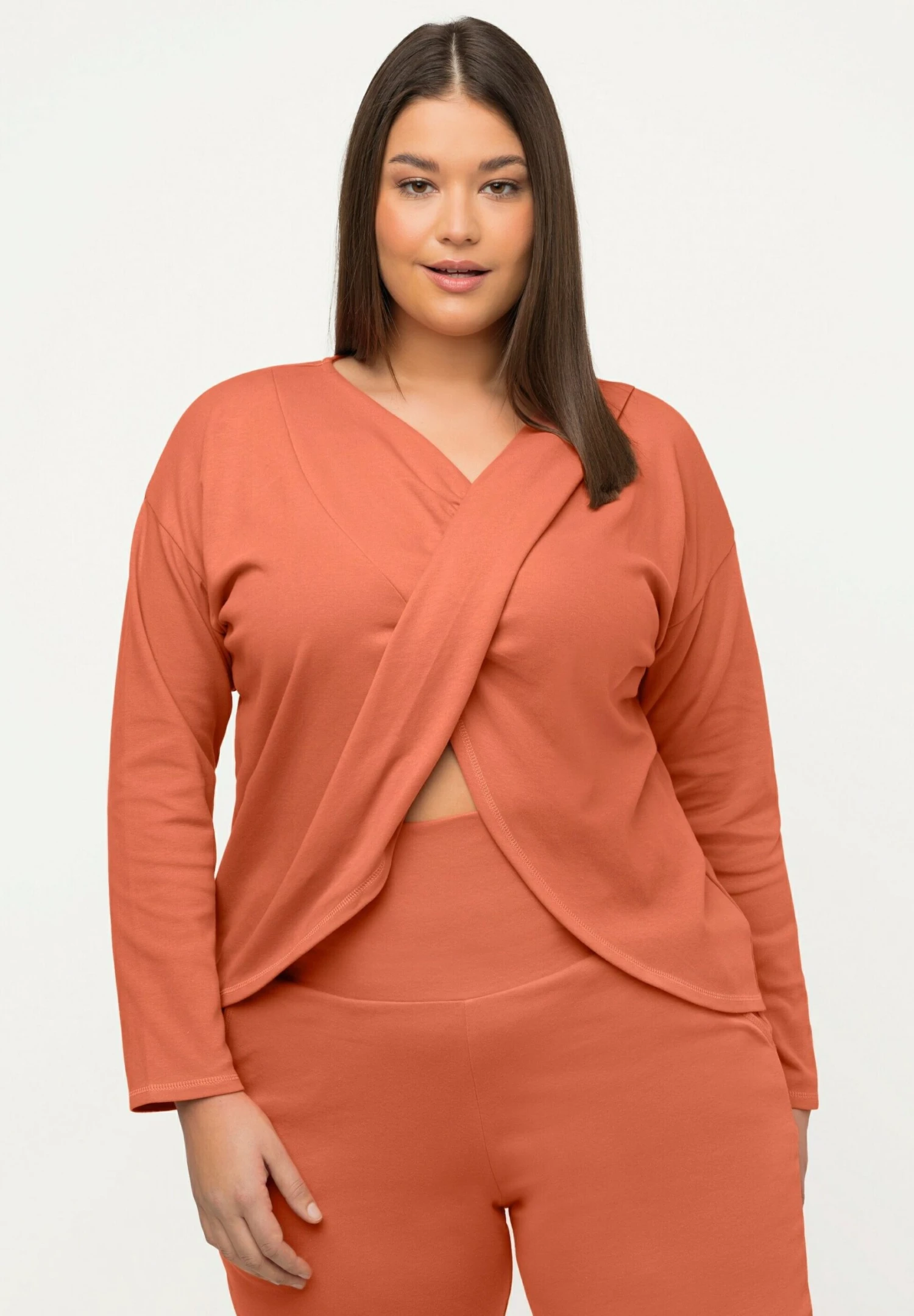 Ulla Popken Longsleeve - Koralle 1 Ulla Popken Longsleeve - Koralle