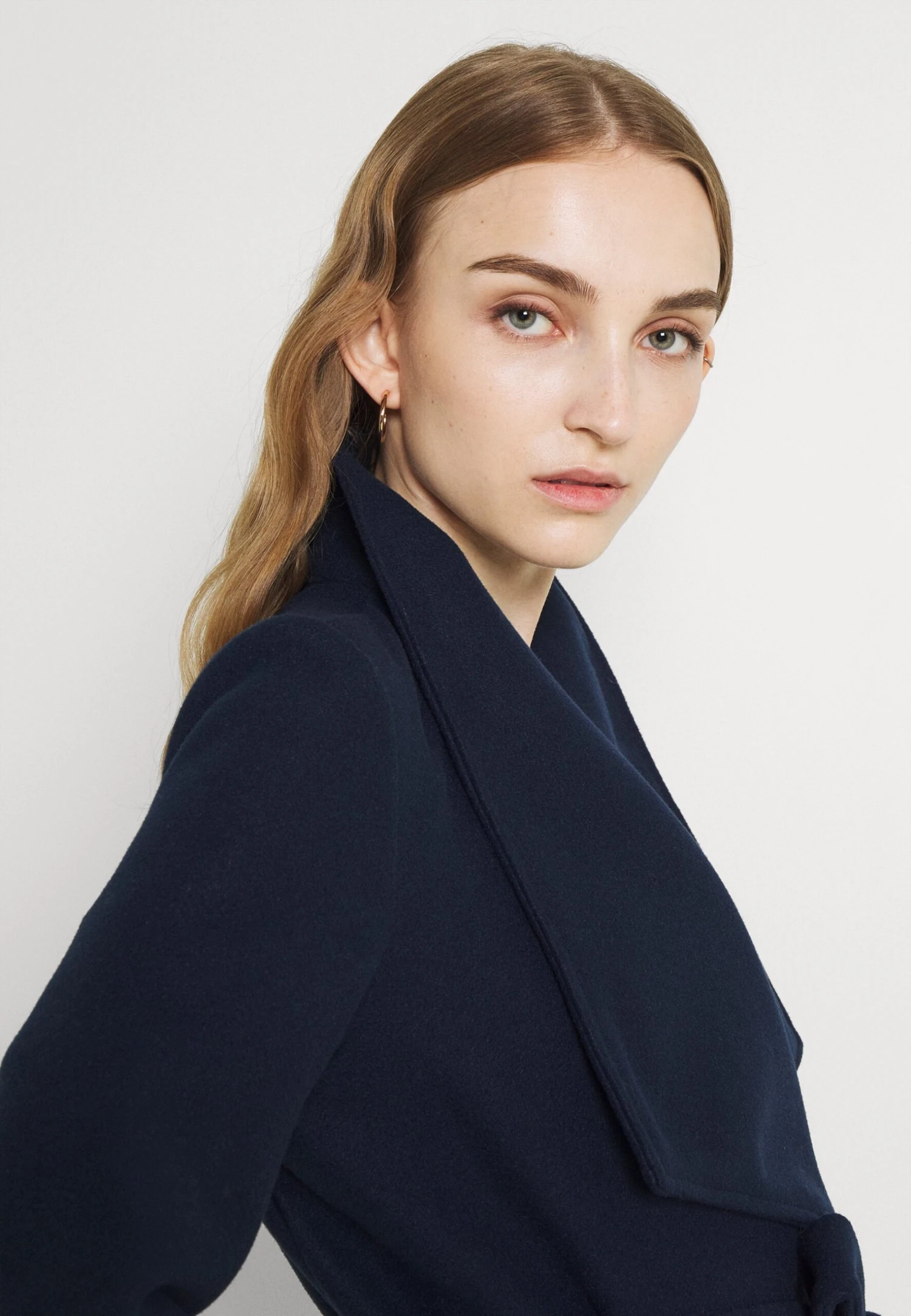 Vila Vicooley Collar Belt Noos - Halflange Jas - Navy 4 Vila Vicooley Collar Belt Noos - Halflange Jas - Navy - Afbeelding 4