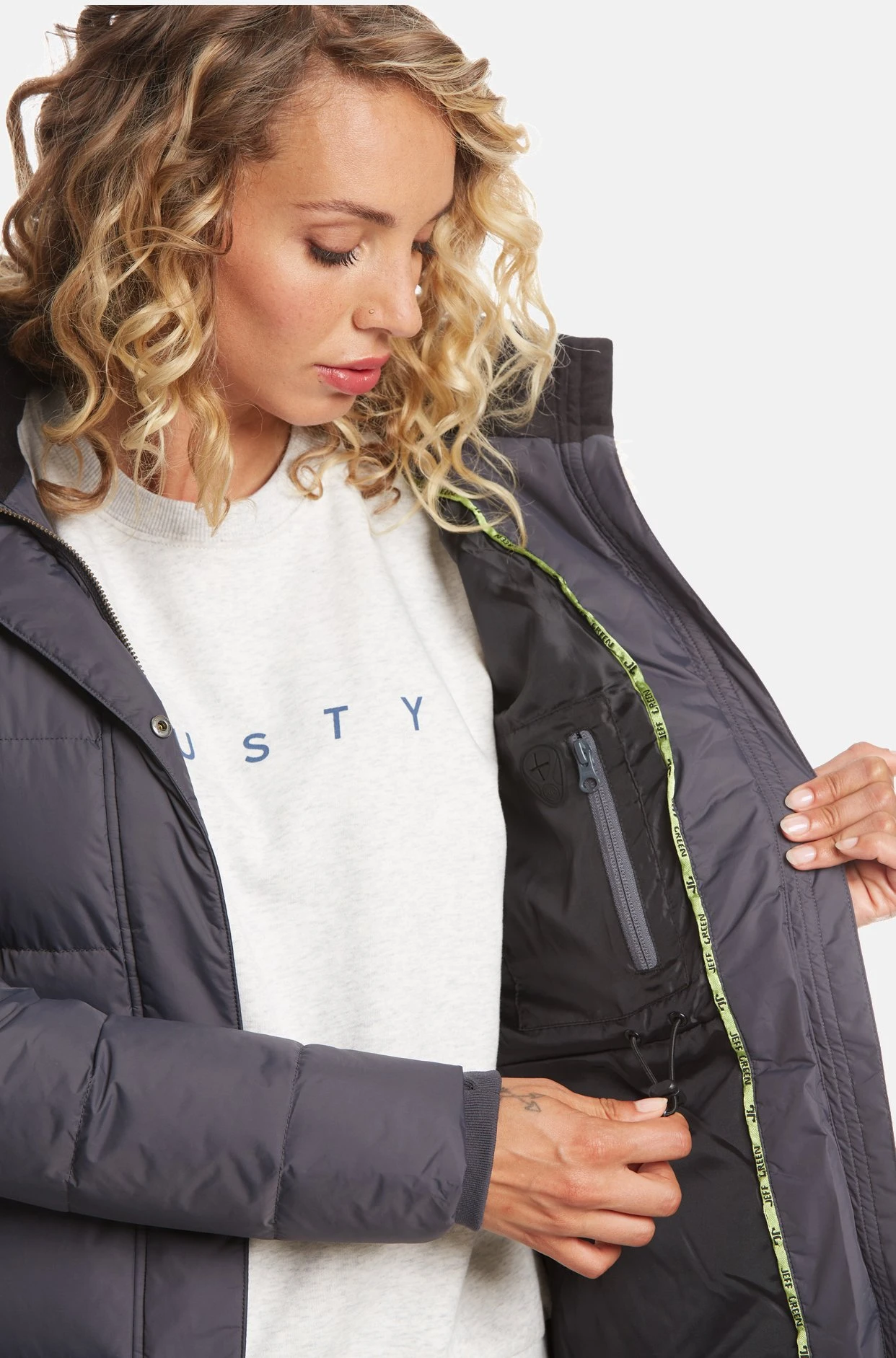 Fely - Donsjas - Dark Grey 7 Fely - Donsjas - Dark Grey - Afbeelding 7