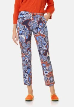 Opti-Floral Print- Broek - Multicolor