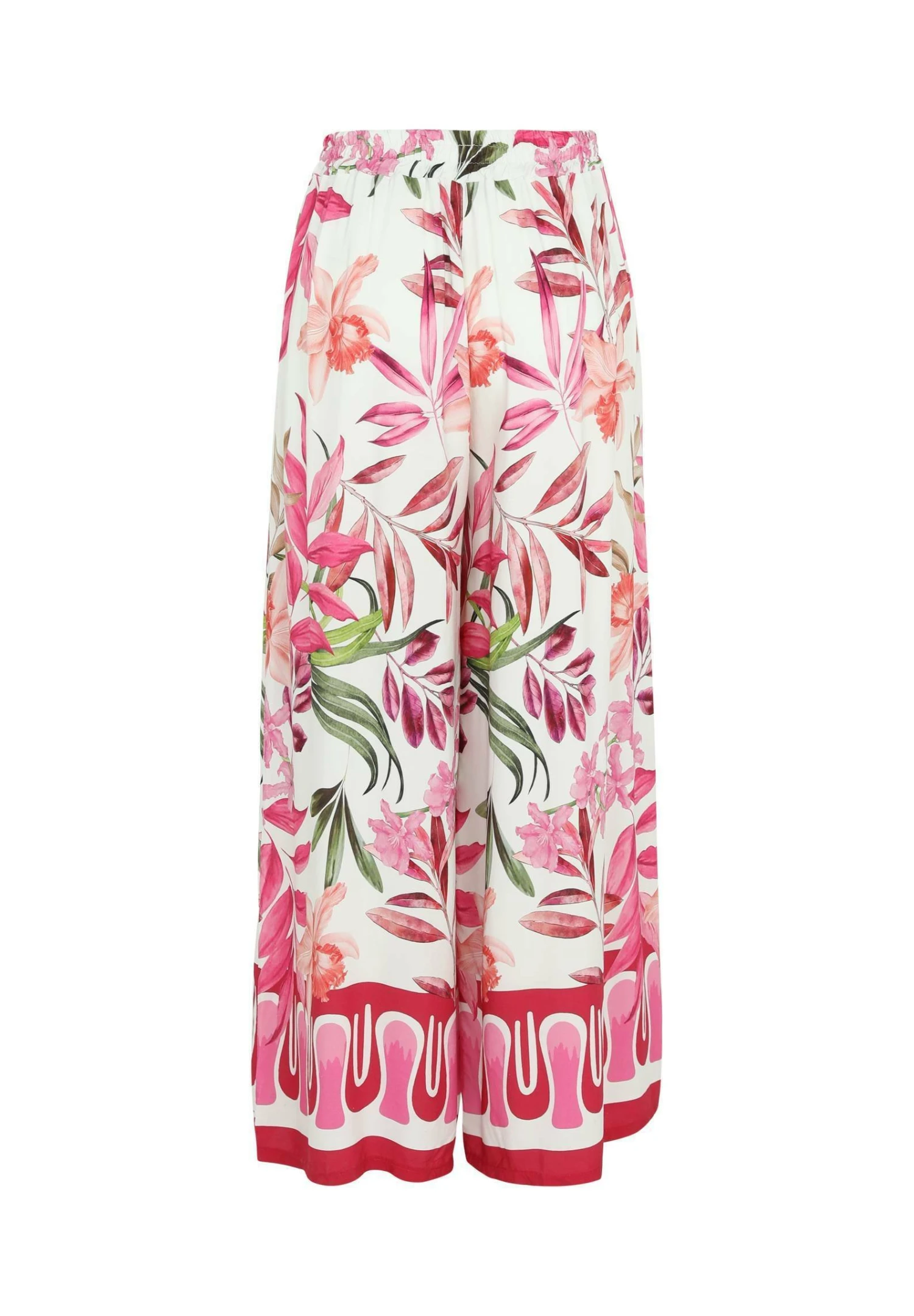 Lockere Mit Blumenmuster - Broek - Pink 9 Lockere Mit Blumenmuster - Broek - Pink - Afbeelding 9