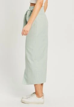 Calli Yvette- Wikkelrok - Sage Green -Only Mode Winkel bc98bb87270748f4871bd01a74b7b340