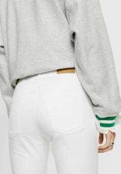 Edc By Esprit Stretchige Mid Rise In Cropped-Länge - Slim Fit Jeans - White -Only Mode Winkel bcac3169d76e429c84fad57160e703bf