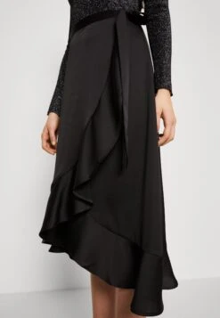 Vila Viellette Wrap - A-Lijn Rok - Black -Only Mode Winkel bccb5d8bcebb45f191e1bc07910d01c9