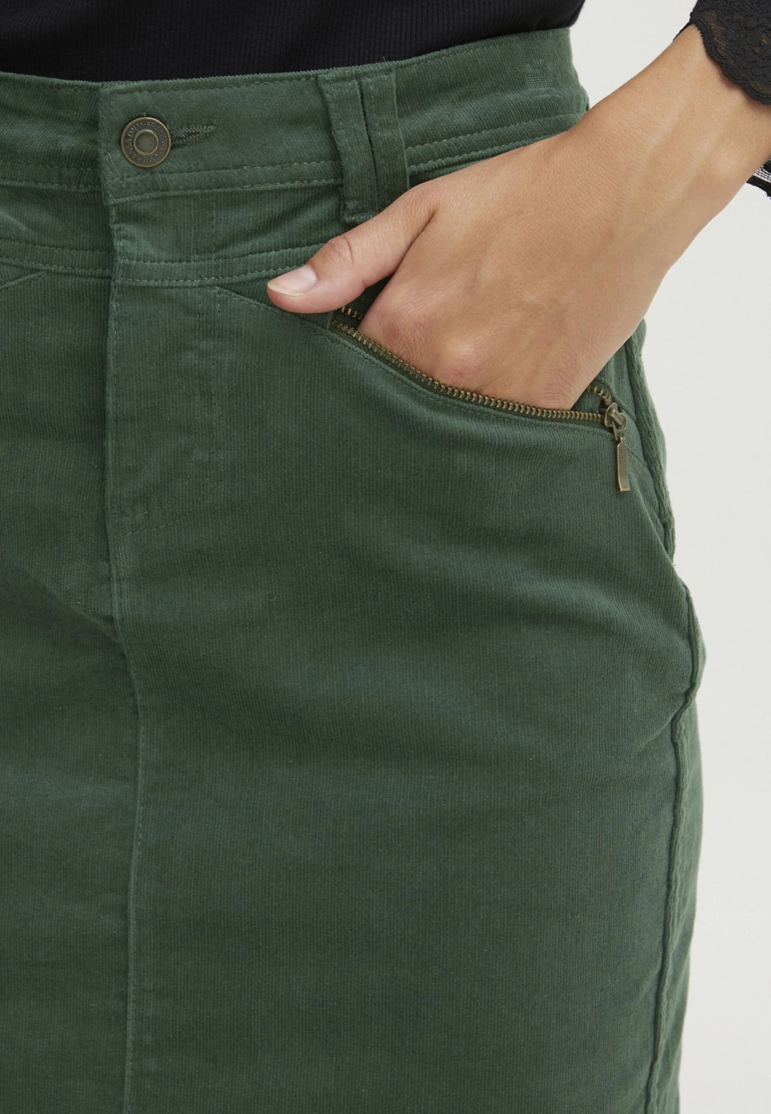 Fransa Frtean Sk - Kokerrok - Jungle Green 4 Fransa Frtean Sk - Kokerrok - Jungle Green - Afbeelding 4