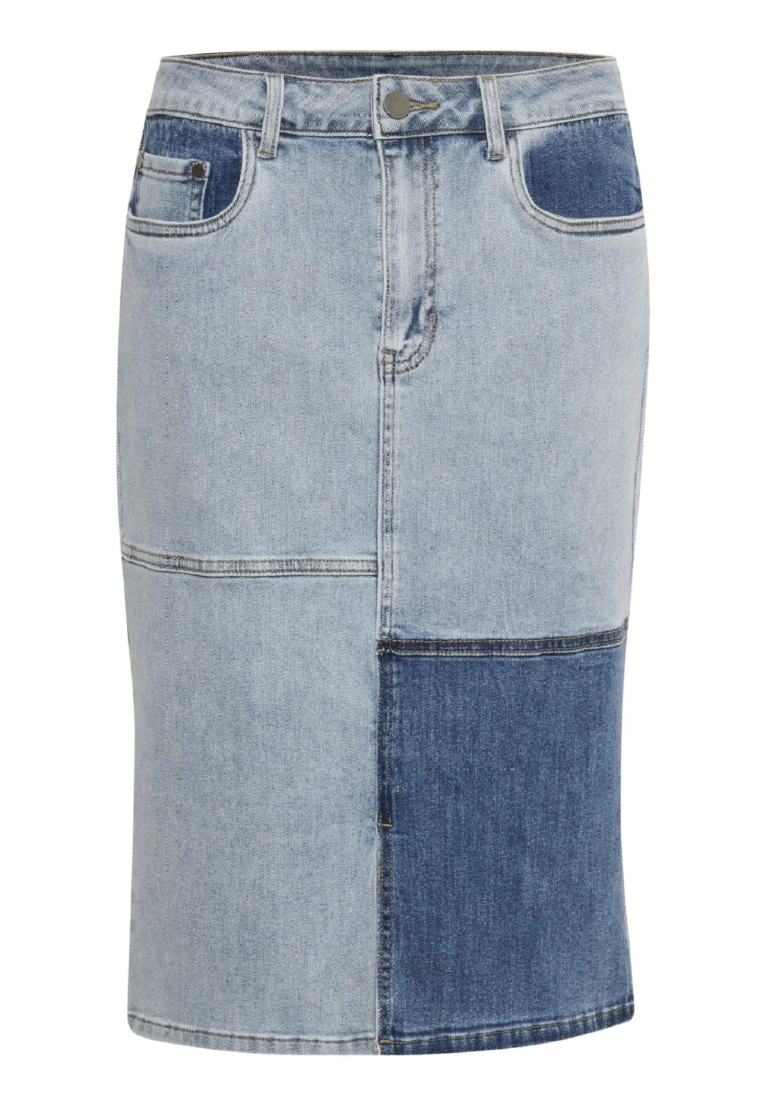 Kaffe Kira- Jeansrok - Light Blue Denim 5 Kaffe Kira- Jeansrok - Light Blue Denim - Afbeelding 5