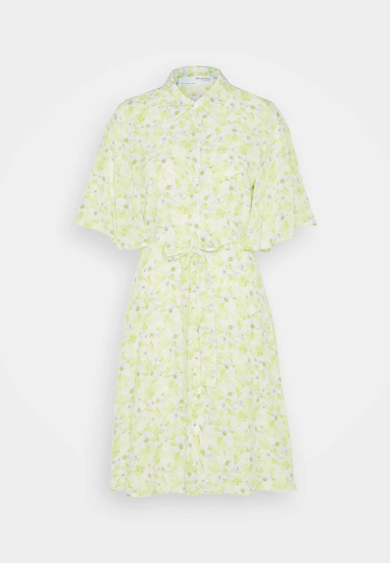 Selected Femme Slfteresa Short Shirt Dress - Blousejurk - Sharp Green 5 Selected Femme Slfteresa Short Shirt Dress - Blousejurk - Sharp Green - Afbeelding 5