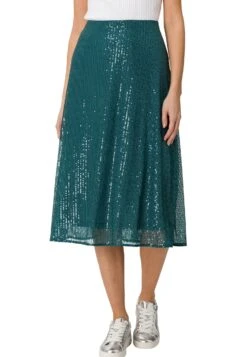 Zero Mit Pailetten - A-Lijn Rok - Teal -Only Mode Winkel bdd335c3b245457a9d9b41a734e27721