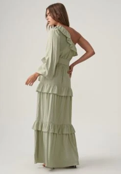 Maxi-Jurk - Sage Green 8 Maxi-Jurk - Sage Green -Only Mode Winkel bded447c02a7407b922fead8c7778950