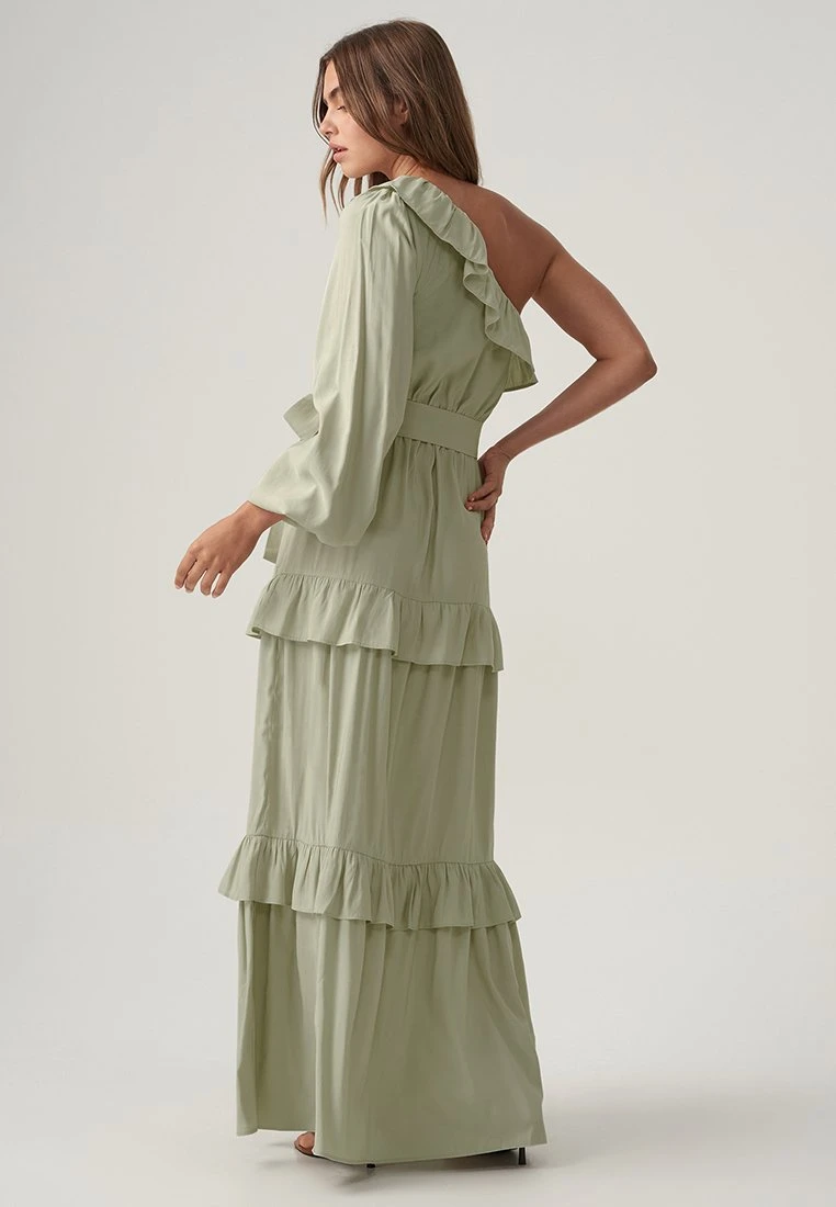 Maxi-Jurk - Sage Green 3 Maxi-Jurk - Sage Green - Afbeelding 3