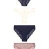 Next Dot Print High LegKnickers 4 Pack - Slip - Blue A