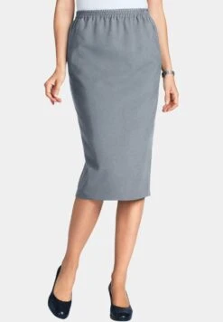 GOLDNER A-Lijn Rok - Silver-Coloured Grey