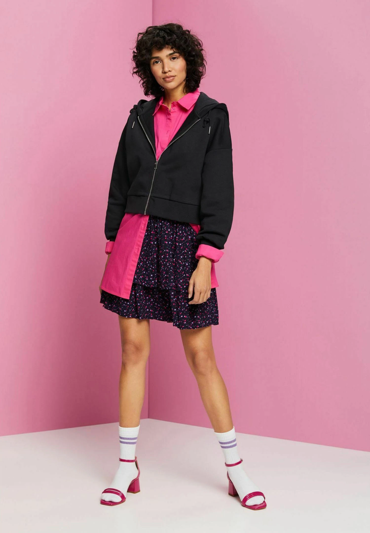 Edc By Esprit Light - A-Lijn Rok - Navy 3 Edc By Esprit Light - A-Lijn Rok - Navy - Afbeelding 3