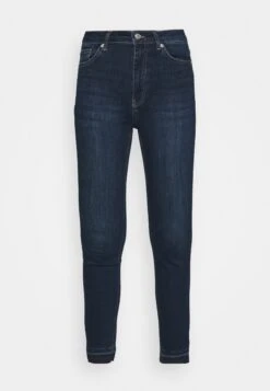 NA-KD Skinny High Waist Open Hem - Jeans Skinny Fit - Dark Blue 10 NA-KD Skinny High Waist Open Hem - Jeans Skinny Fit - Dark Blue -Only Mode Winkel beeb76a9238b4305a1bb13f470e5ae95