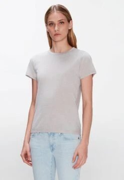 7 For All Mankind Liv Crewneck- T-Shirt Basic - Grey