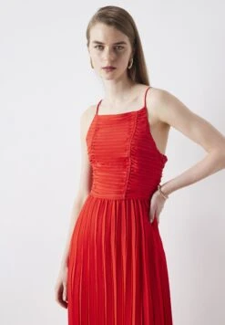 Ipekyol Regular Fit Pleated Strappy - Jurk - Red