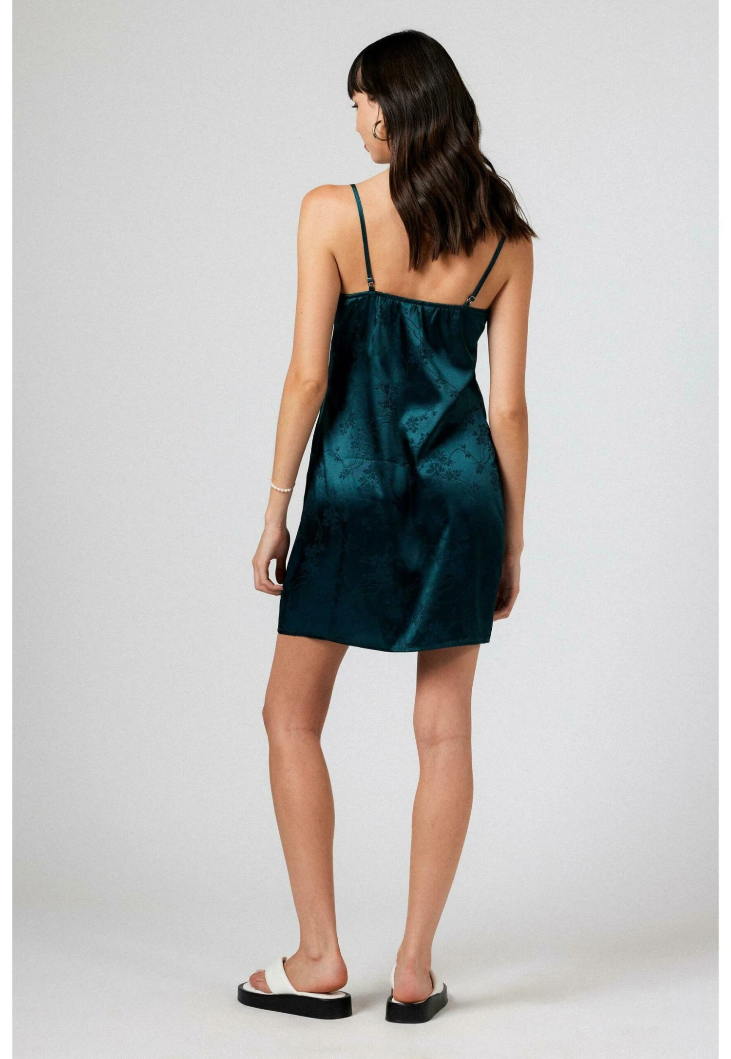 Cocktailjurk - Petrol Blue 3 Cocktailjurk - Petrol Blue - Afbeelding 3