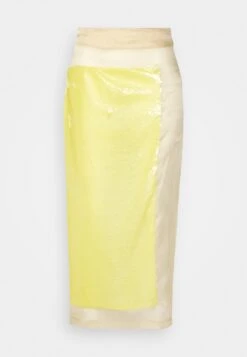 A.W.A.K.E. Mode Skirt With Sequin Detail - Kokerrok - Beigeyellow 14 A.W.A.K.E. Mode Skirt With Sequin Detail - Kokerrok - Beigeyellow -Only Mode Winkel c0a256152474427b8386f2d411e24990