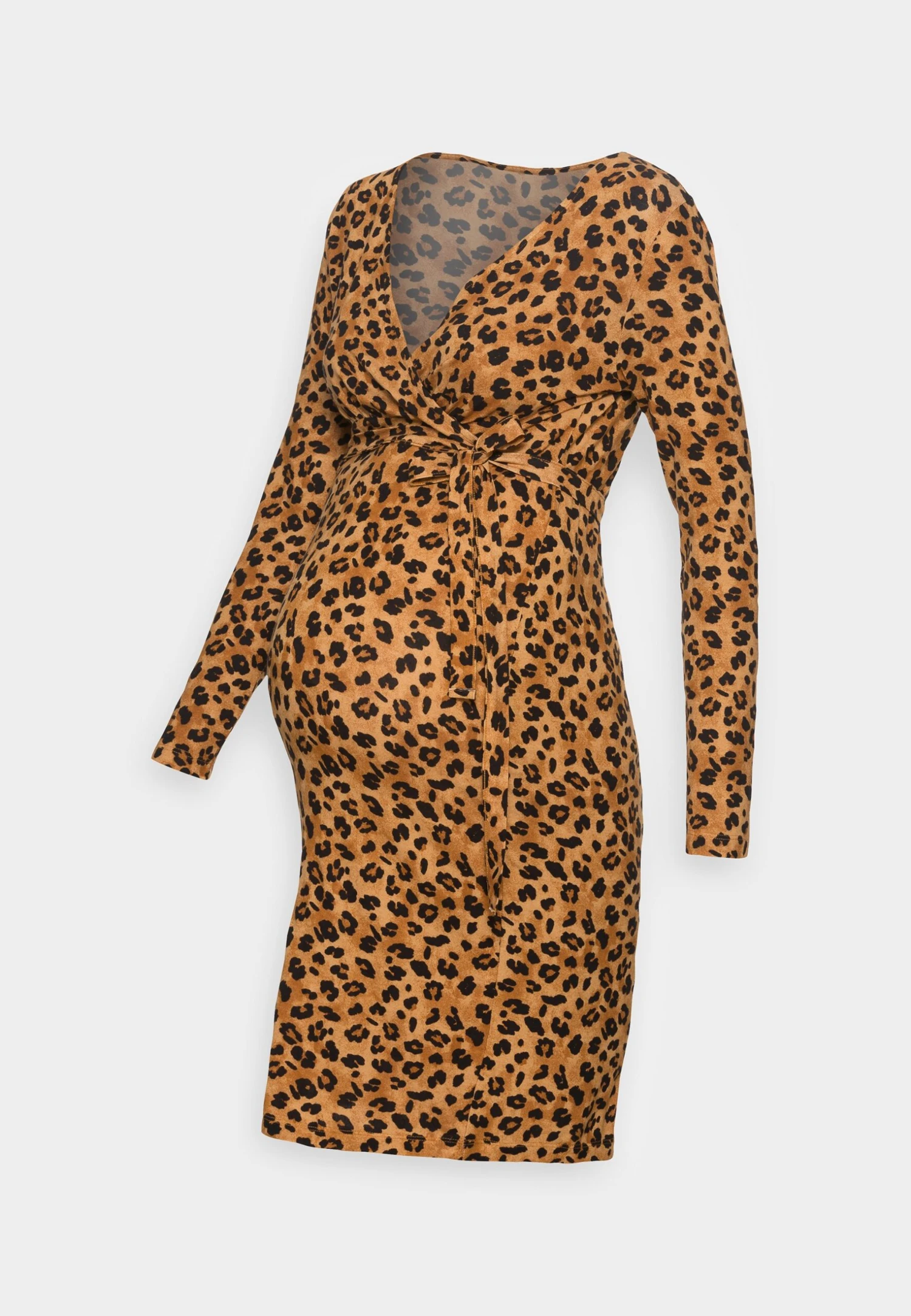 Mamalicious Mille Tess Dress- Jerseyjurk - Brown 1 Mamalicious Mille Tess Dress- Jerseyjurk - Brown