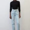 Marc O'Polo DENIM Modell Maja Mom Aus Organic - Straight Leg Jeans - Multi Vintage Bleached Cobalt