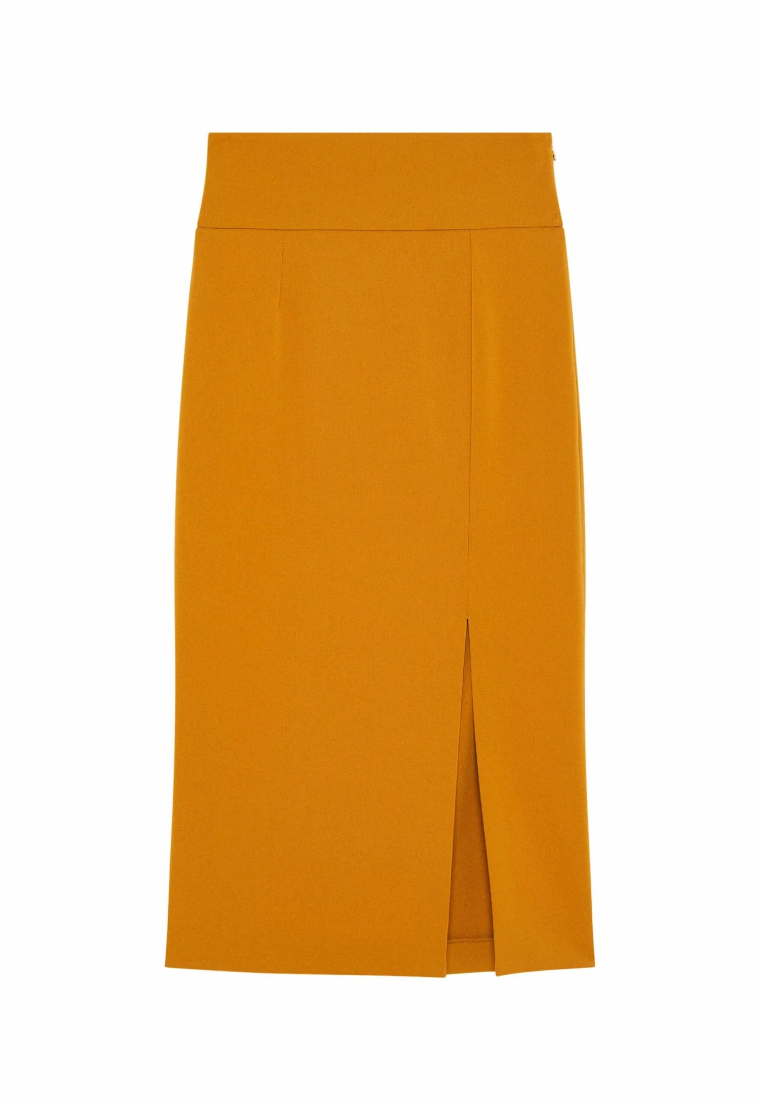 Patrizia Pepe Essential Slit-Detail Calf-Length- Kokerrok - Spicy Brown 5 Patrizia Pepe Essential Slit-Detail Calf-Length- Kokerrok - Spicy Brown - Afbeelding 5