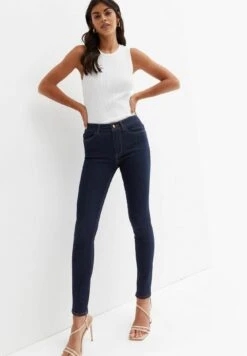 New Look Skinny- Jeans Skinny Fit - Blue Pattern