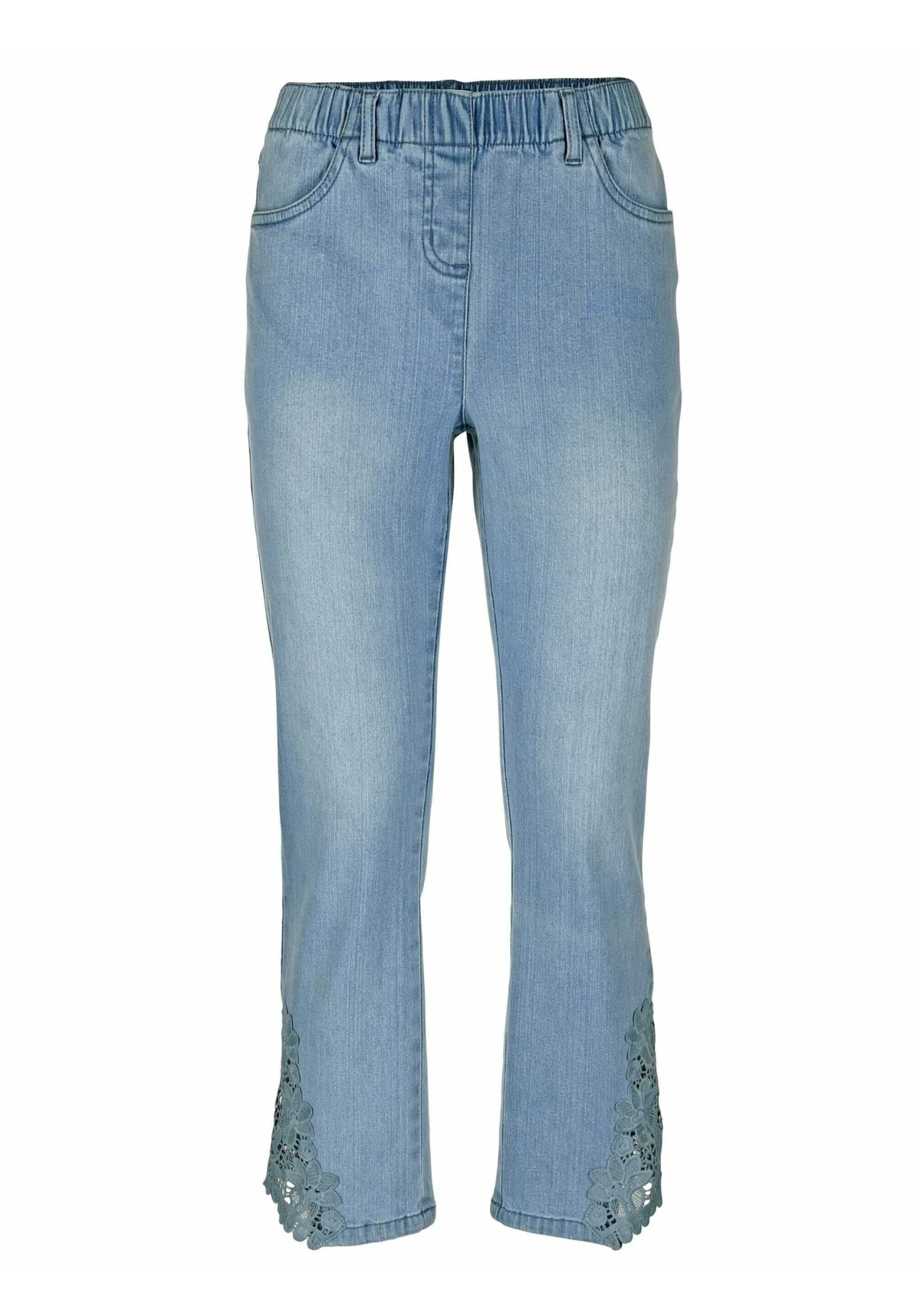 Flared Jeans - Blue Bleached 1 Flared Jeans - Blue Bleached
