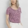 Appletree- T-Shirt Print - Carved Floral Dulse