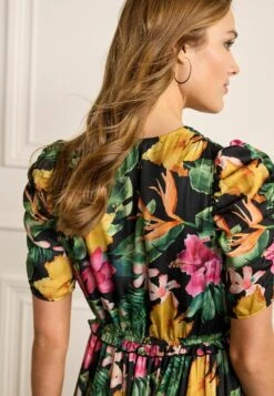 Next Ruched Sleeve Midi Petite - Jurk - Floral -Only Mode Winkel c49e969a1e2c4c6fbda16ec5b2f6320d