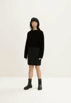 Tom Tailor Basic Mit Taschen - Kokerrok - Evident Anthracite Melange