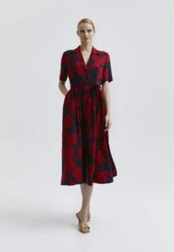 Vivien Dress - Blousejurk - Blue/Red