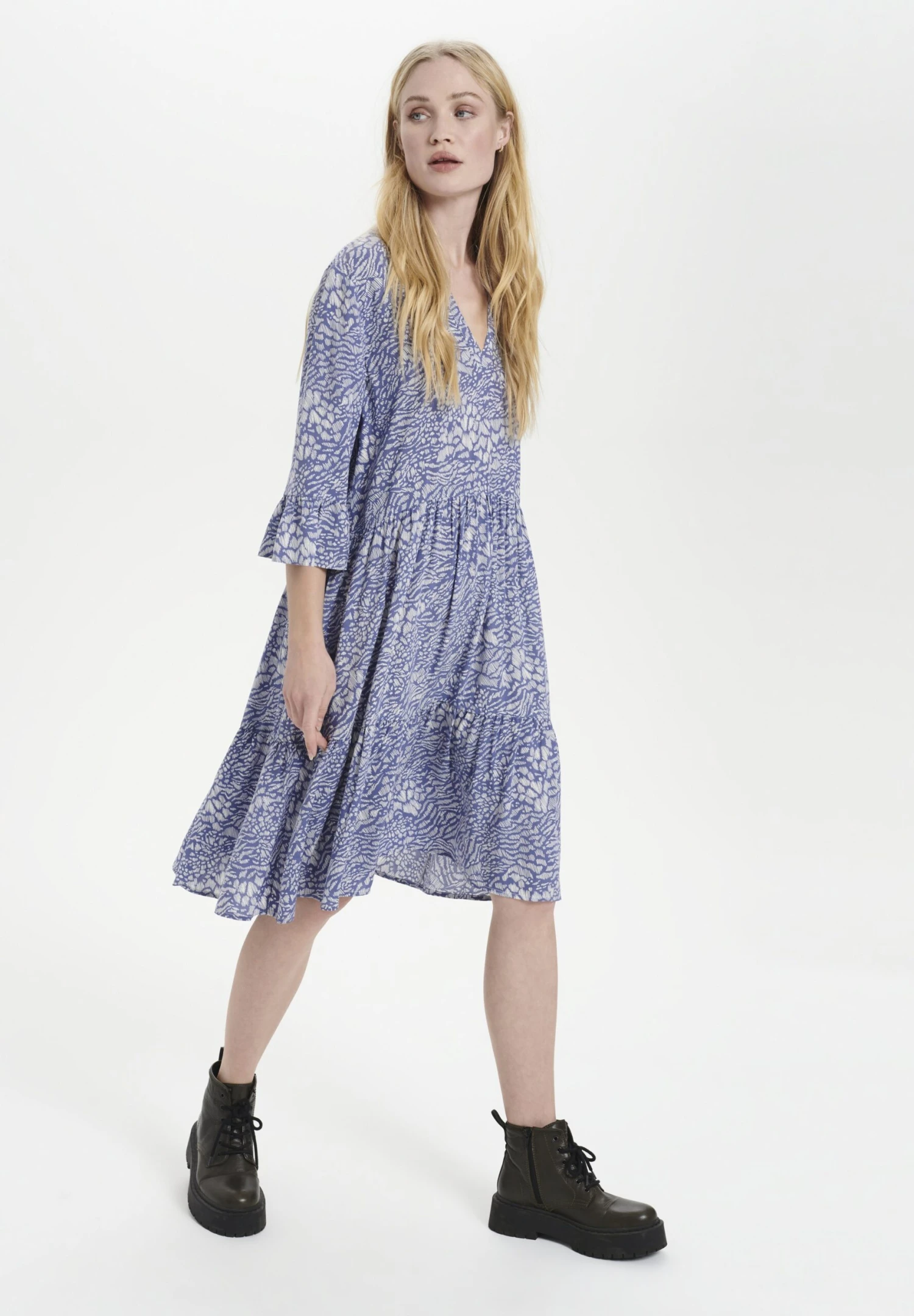 Saint Tropez Eda- Jurk - Velvet Stroke 2 Saint Tropez Eda- Jurk - Velvet Stroke - Afbeelding 2