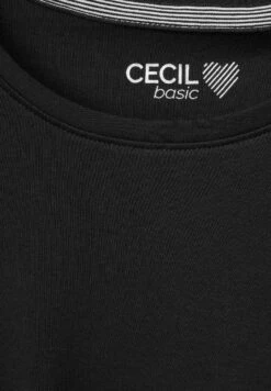 Cecil Mit Rundhals - Longsleeve - Schwarz -Only Mode Winkel c60cf9e21b6b4f96b4c3f318f1d20179