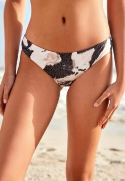 Next High Leg Standard - Bikinibroekje - Black White Floral