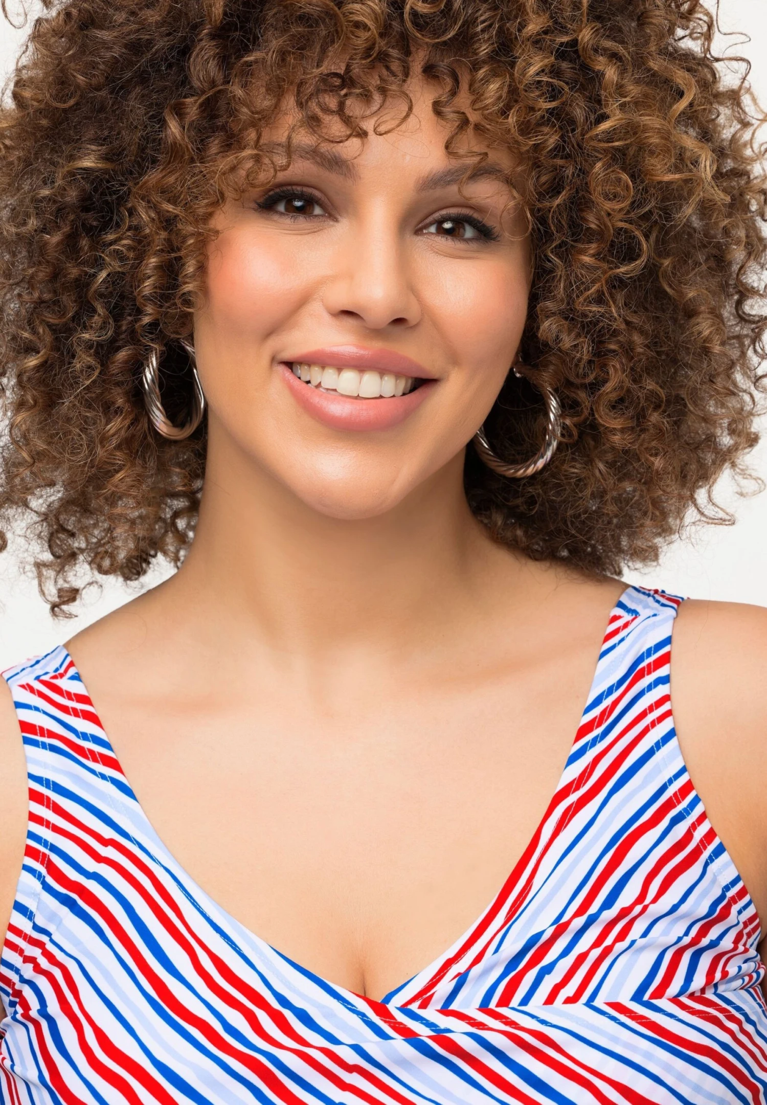 Ulla Popken Tankini À Rayures Vagues Bonnets Souples Et Style Cache-Cœur M - Bikinitop - Blanc Neige 3 Ulla Popken Tankini À Rayures Vagues Bonnets Souples Et Style Cache-Cœur M - Bikinitop - Blanc Neige - Afbeelding 3