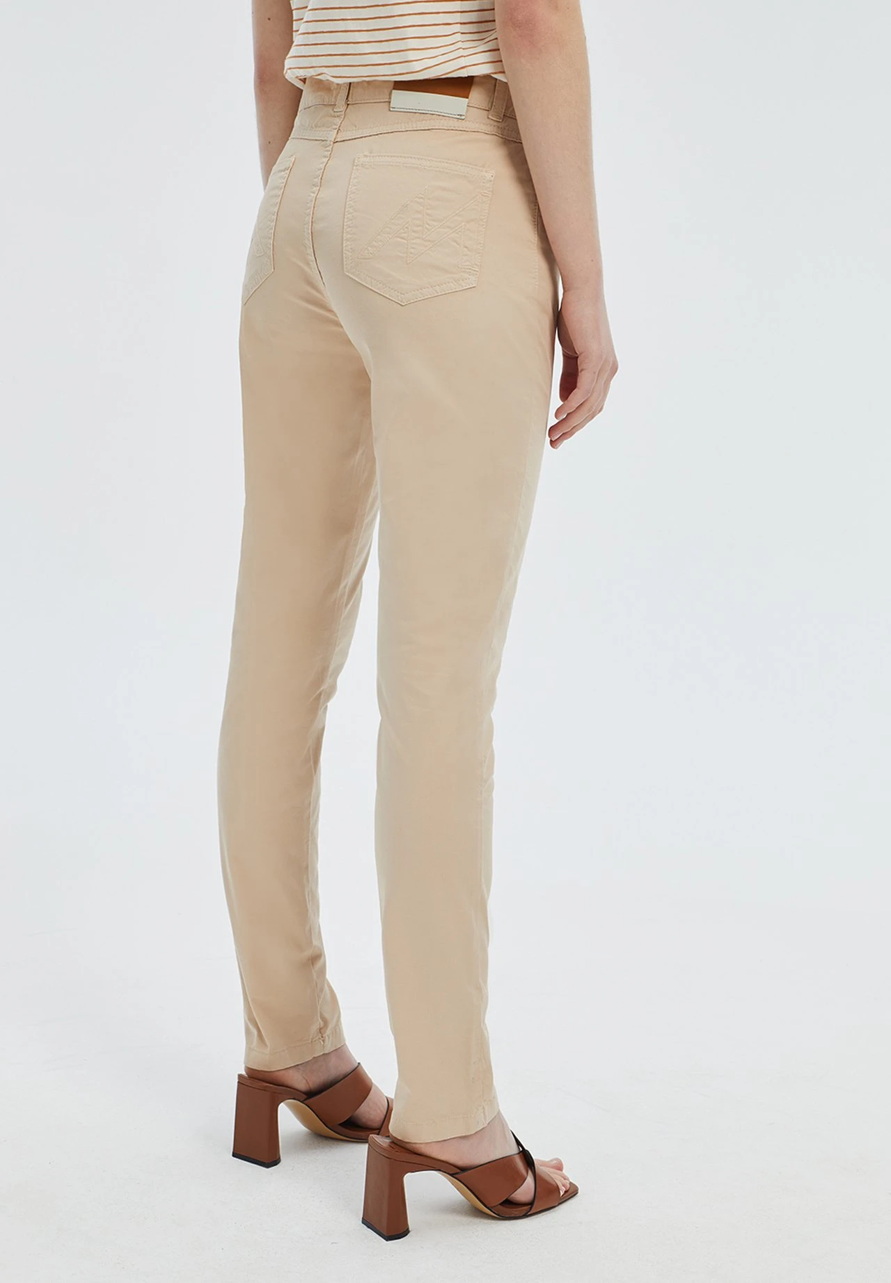 Tiro Alto - Slim Fit Jeans - Beige 2 Tiro Alto - Slim Fit Jeans - Beige - Afbeelding 2
