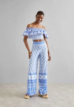 Alice + Olivia Athena Wide Leg- Broek - Greek Tile