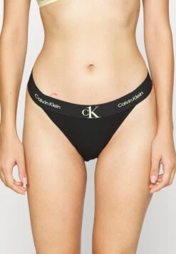 High Leg Tanga - Slip - Black