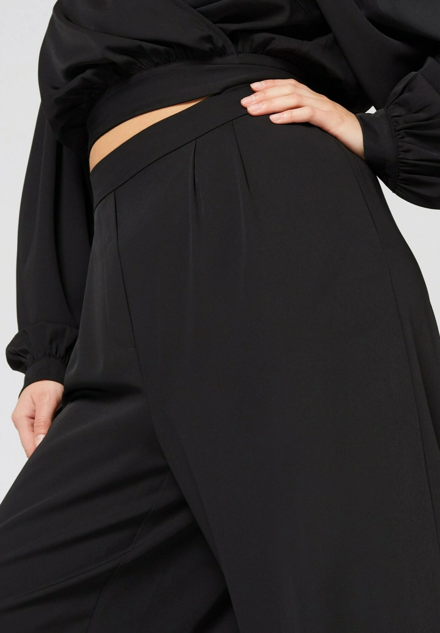 Bundfalten Jorina - Broek - Schwarz 3 Bundfalten Jorina - Broek - Schwarz - Afbeelding 3