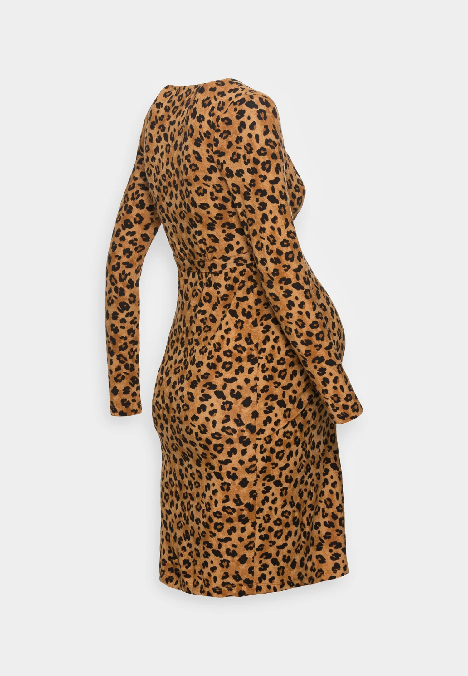 Mamalicious Mille Tess Dress- Jerseyjurk - Brown 2 Mamalicious Mille Tess Dress- Jerseyjurk - Brown - Afbeelding 2