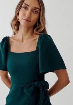 Tussah Michela Midi - Cocktailjurk - Emerald -Only Mode Winkel c7b0ae7f060940528087f523947d9066