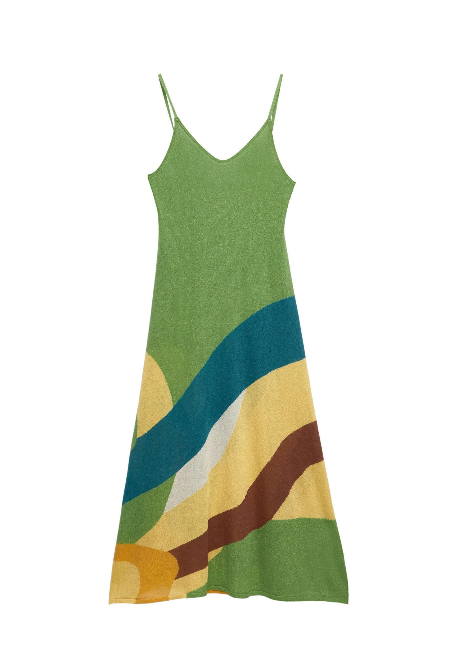 Oysho Shiny Strappy- Gebreide Jurk - Green 8 Oysho Shiny Strappy- Gebreide Jurk - Green - Afbeelding 8